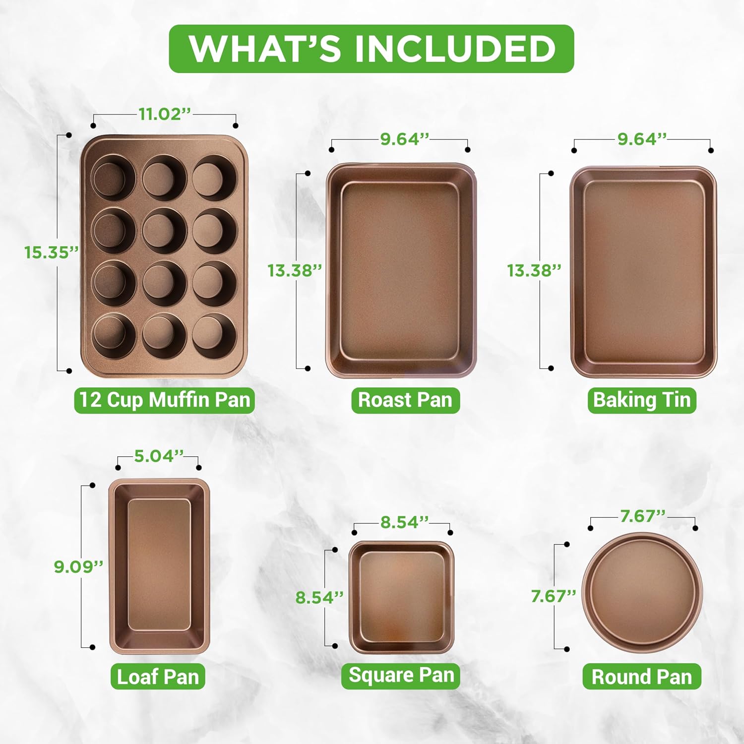 NutriChef Kookpannenset 20-delige Antiaanbak pannen en -potten met Bakgerei 20-DELIGE SET: NutriChef 20-delige antiaanbak pannenset inclusief (6) bakvormen, 3 nylon kookgerei, siliconen vergiet, 20 cm, 25 cm, 30 cm open koekenpan, 1,4 L & 2,4 L sauspan me