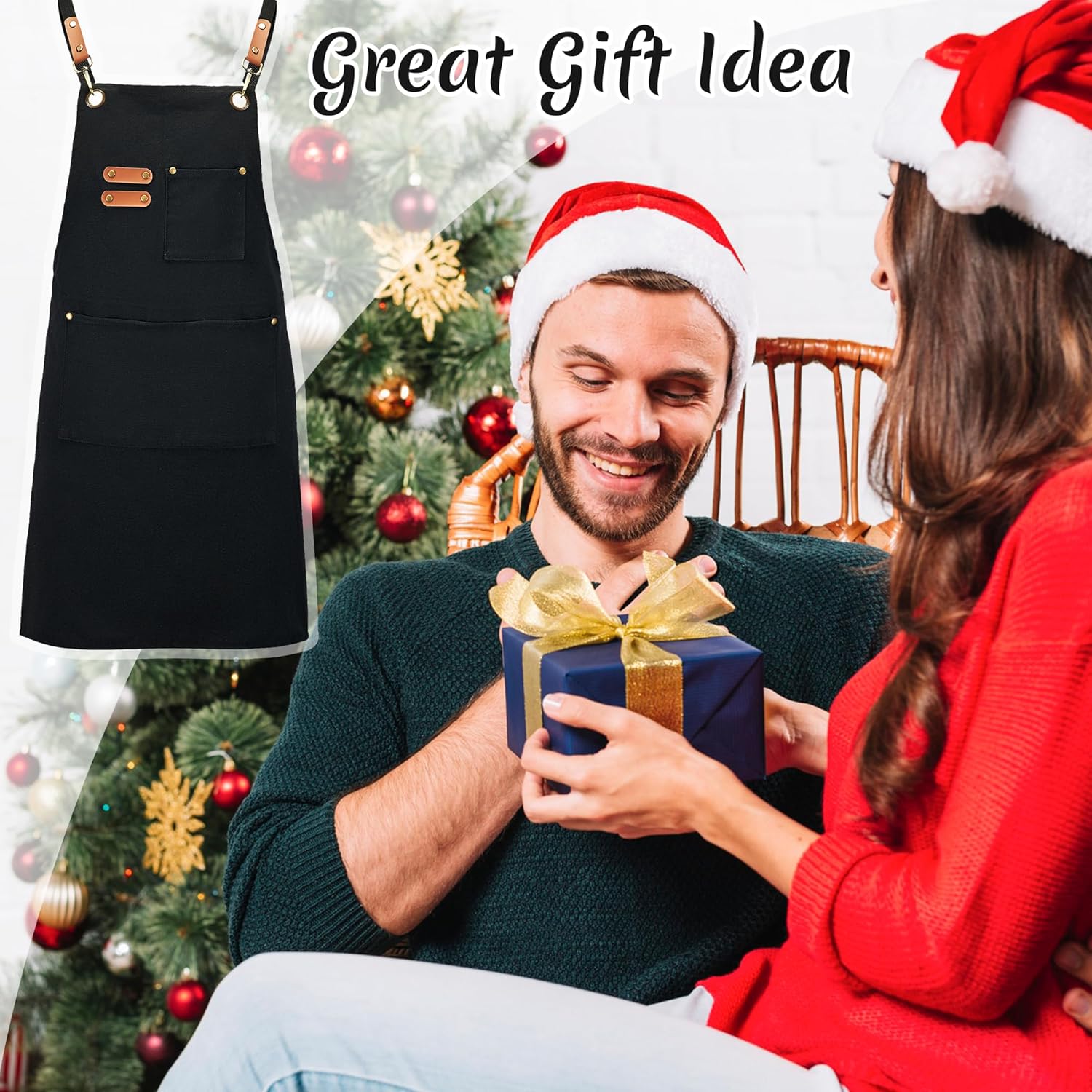 Canvasschorten, Werkschorten voor Mannen en Vrouwen, Chef-kokschorten met Verstelbare Riem en 3 Zakken, Schort voor Servers, Keuken, Koken, Bakken, Kunstenaar, Schilderen, Gekruiste Productgegevens Onderhoudsvoorschriften Machinewas Type sluiting Trekkoor