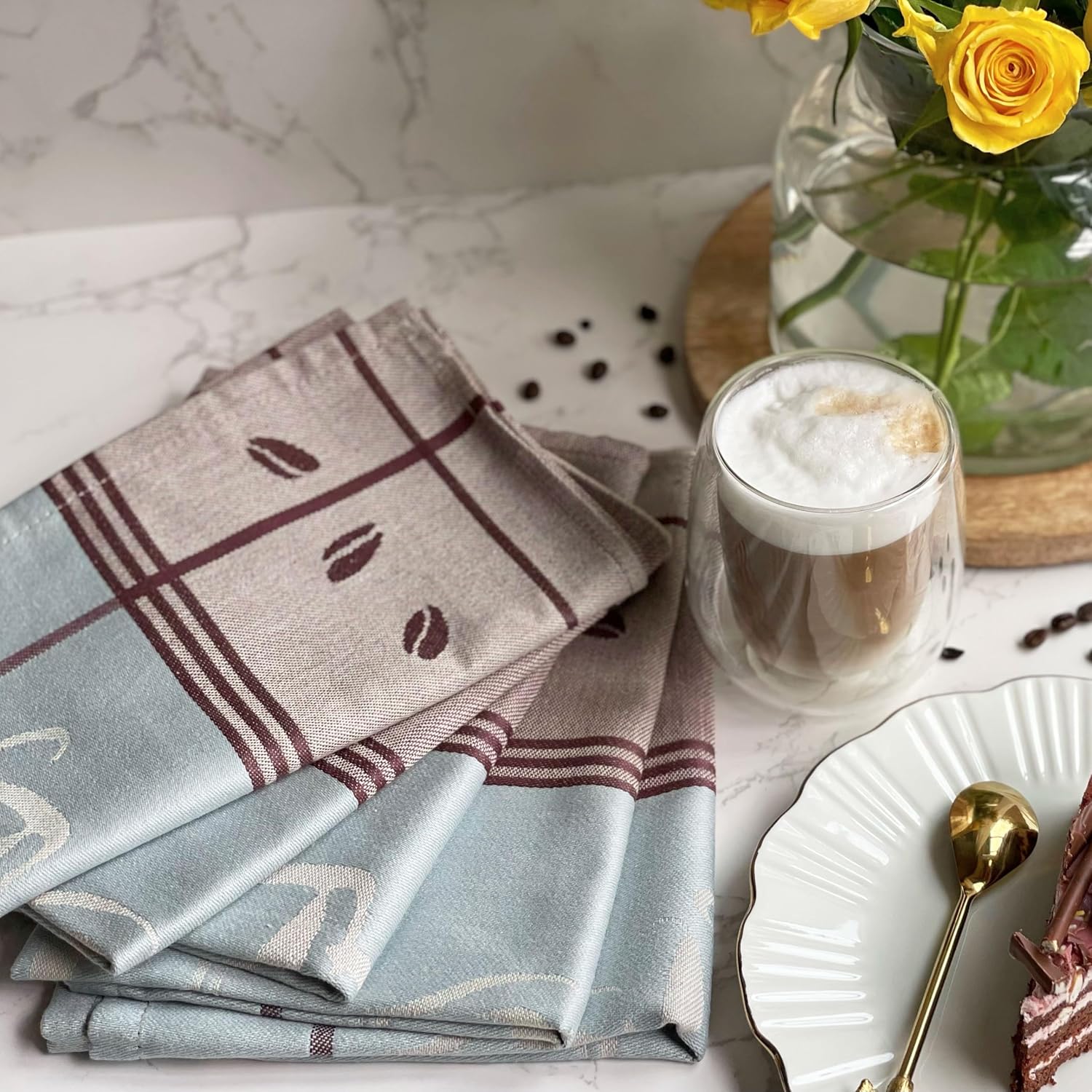 Set van 5 theedoeken vaatdoeken katoen, 70cm x 50cm bruin Over dit item ZOLLNER: Ons hotel- en restaurantlinnen wordt in heel Europa miljoenen keren gebruikt en wordt door onze klanten zeer gewaardeerd om zijn hoge kwaliteit en duurzaamheid. Voor extra ab