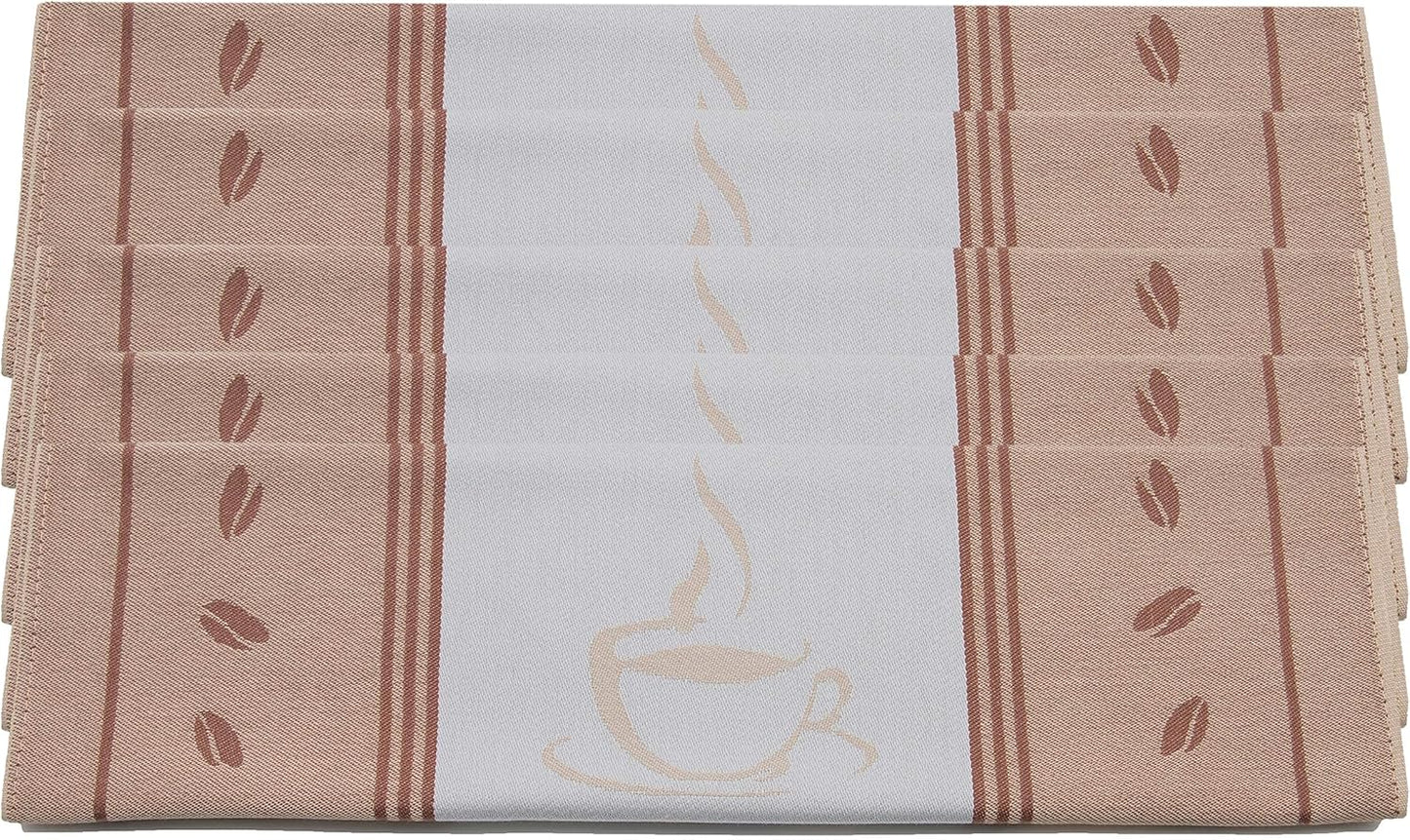 Set van 5 theedoeken vaatdoeken katoen, 70cm x 50cm bruin Over dit item ZOLLNER: Ons hotel- en restaurantlinnen wordt in heel Europa miljoenen keren gebruikt en wordt door onze klanten zeer gewaardeerd om zijn hoge kwaliteit en duurzaamheid. Voor extra ab