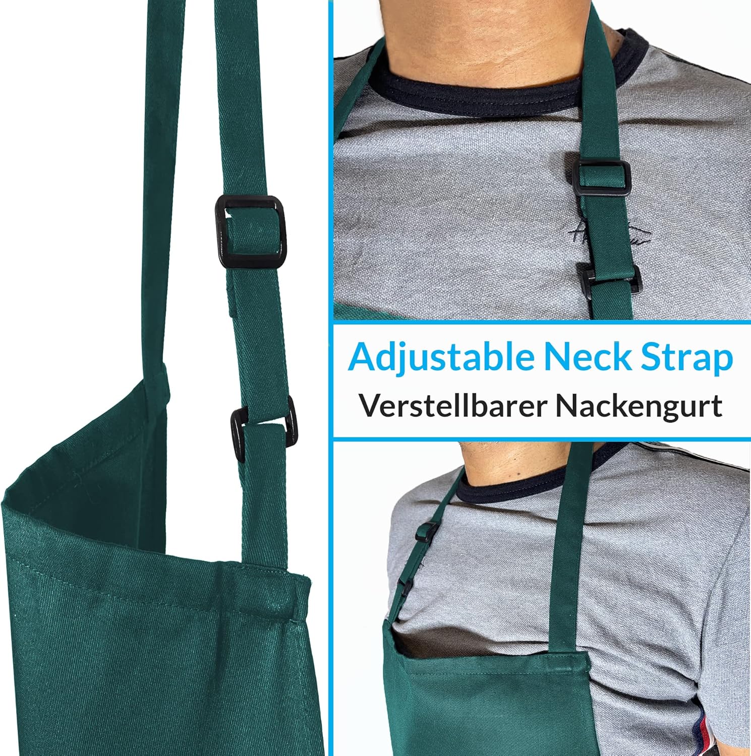 2 Stuks Chef Schort Waterdichte Schort met 3 Zakken Over dit item 💕65% polyester / 35% katoen beste mix voor schorten die bekend staan om hun duurzaamheid. Zij vervagen niet zo snel, verliezen snel hun vorm, kijken langer als nieuw, zijn minder naar vore