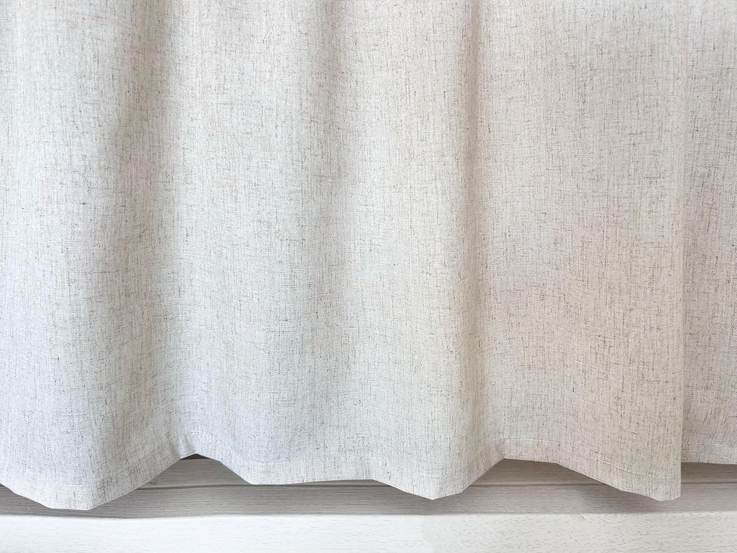 Daliena Vitrage, ondoorzichtig, kort, raamgordijn, privacy, bistrogordijn, linnenlook, gordijnen, textuur, keuken, moderne gordijnen, effen, (b x h 150 x 60 cm) met lussen, 1 stuk Geef je huis met deze stijlvolle vitrage in linnenlook een hoogwaardige tou