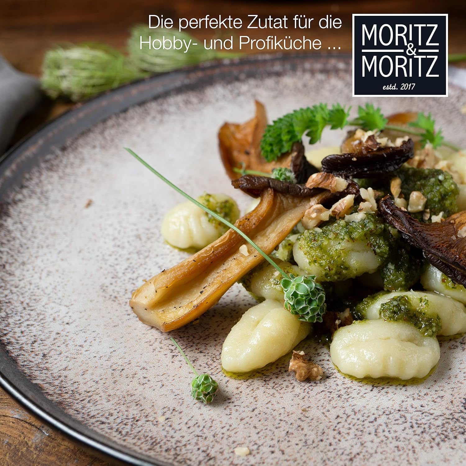 Moritz & Moritz VIDA 18-delige serviesset 6 personen, keramiek tafelservies zwart-beige, vaatwasser-, magnetron- en krasbestendig, borden set met 6 platte borden, 6 soepborden en 6 ontbijtborden VOLLEDIGE-SET - 18-delige bordenset bestaande uit 6 platte d
