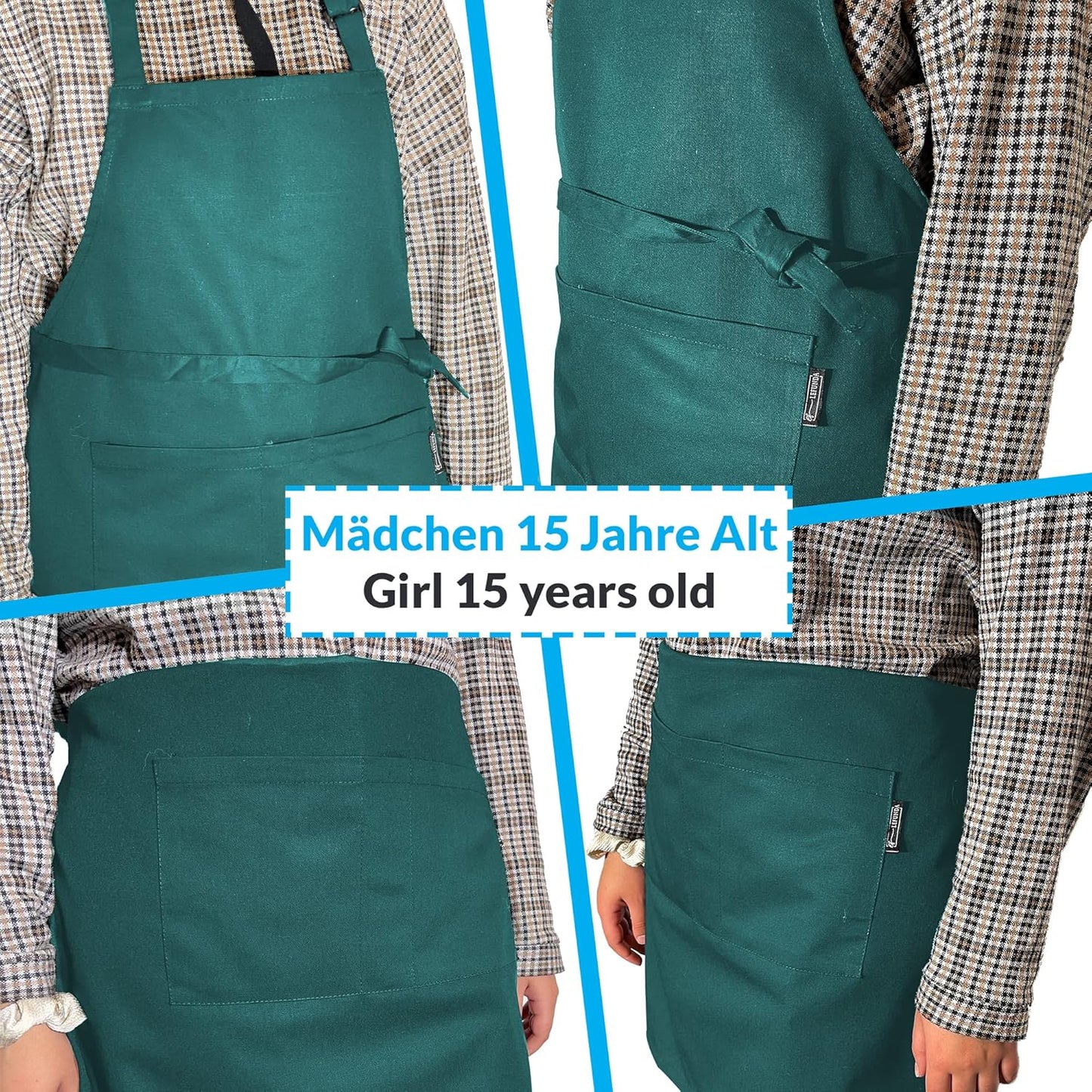 2 Stuks Chef Schort Waterdichte Schort met 3 Zakken Over dit item 💕65% polyester / 35% katoen beste mix voor schorten die bekend staan om hun duurzaamheid. Zij vervagen niet zo snel, verliezen snel hun vorm, kijken langer als nieuw, zijn minder naar vore