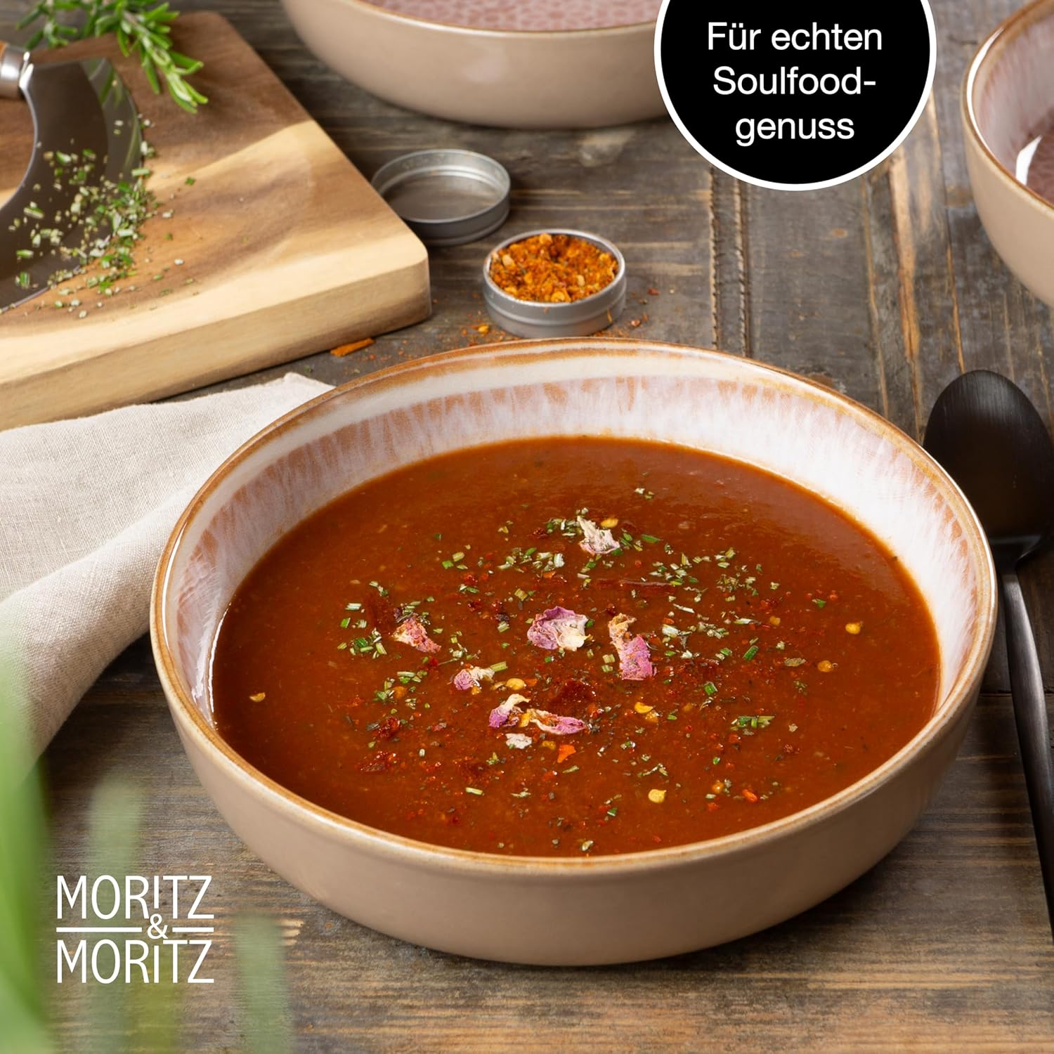 Moritz & Moritz TERRA 18-delige serviesset voor 6 personen, bordenset in zacht roze, van hoogwaardig porselein, serviesset voor 6 personen, elk 6 x platte borden, dessertborden en kommen 18-delige serviesset verander elke maaltijd in een onvergetelijke er